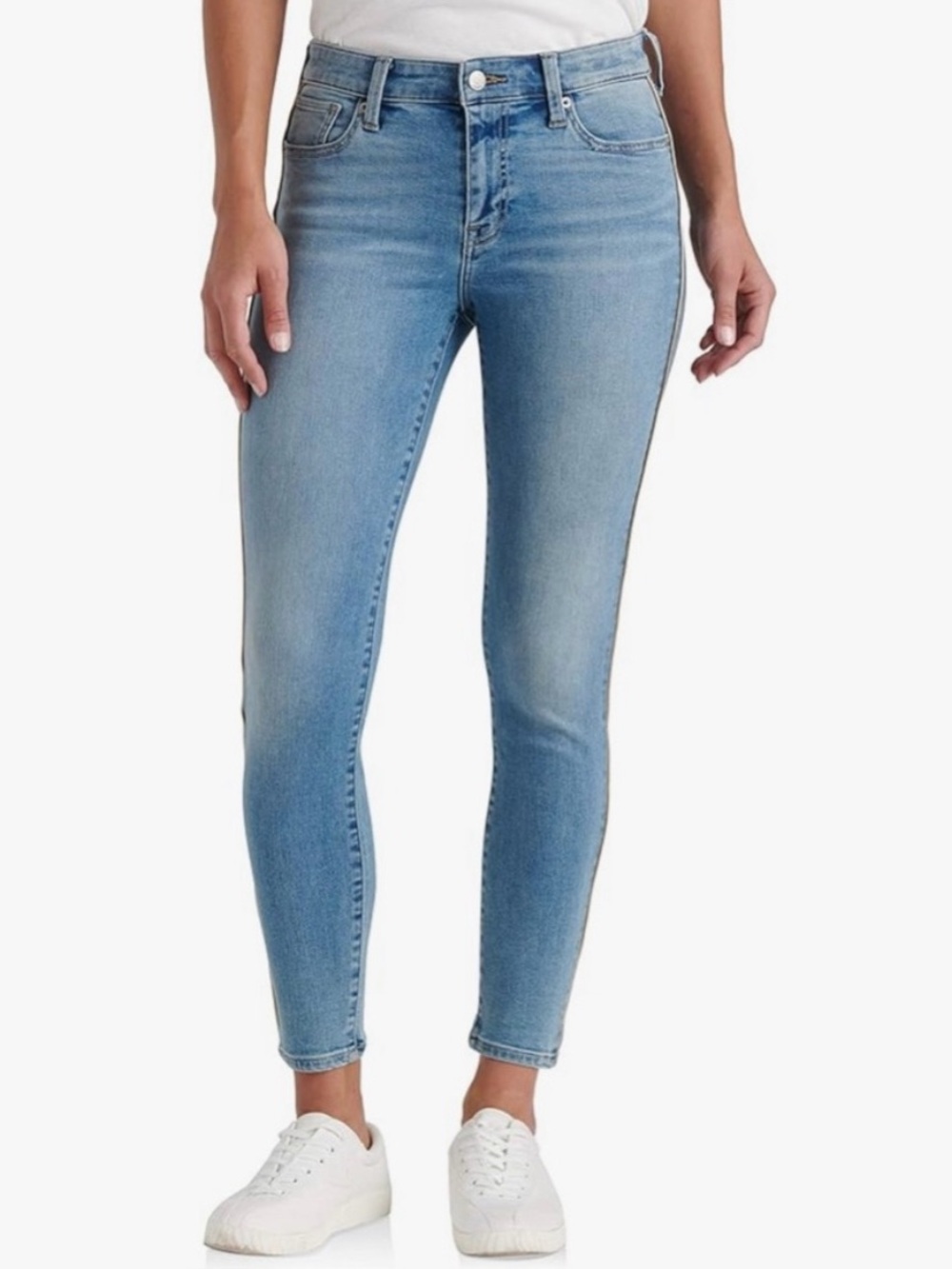 Lucky Brand Ava Mid Rise Crop Light Wash Jeans 6/28